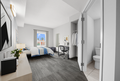 Hi everyone! I'm subletting a room in a all female 5 bed 5 bath apartment at 168 King St N, I'm prio...