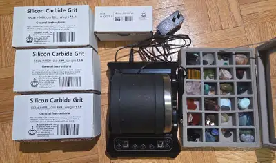 Rock Tumbler+Silicon Carbide+Gems, View more