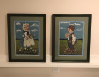 Dutch Boy and Girl ART SET, 14” x 18” each, $40 for BOTH