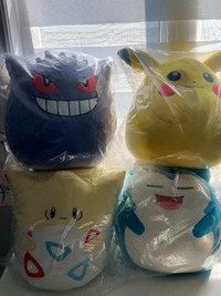 Pokemon squishmallow 14” lot - Gengar, Pikachu, Togepi, Snorlax
