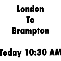  Rideshare available today London to Brampton 10:30 AM