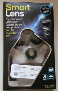 Tzumi Smart Lens Clip-On Camera Lens System Set of 3 Lens 