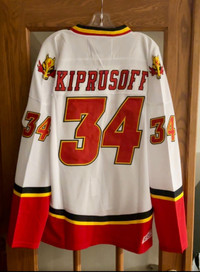 Miikka Kiprusoff Calgary Flames jersey White Blasty (Large or XL