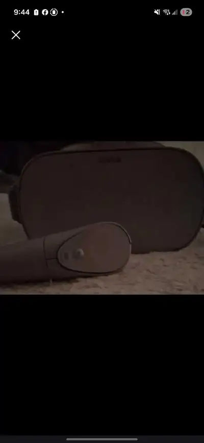 Dive into virtual reality with this Oculus Quest VR headset! This is a used headset but it has been...