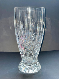 Heavy Crystal Glass Vase Vintage Decorative Home Decor Floral