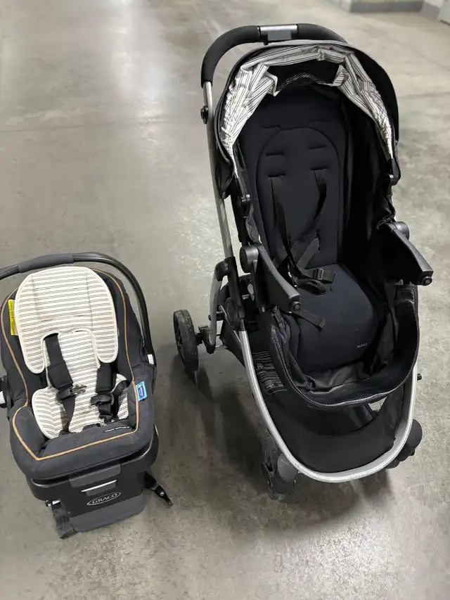 Stroller and car seat assembly - Graco in Strollers, Carriers & Car Seats in Laval / North Shore - Image 2