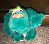 Vintage Gund Green Dragon Plush Monster 1990's Doll Figure Toy