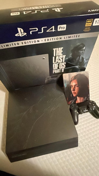 PS4 pro, 1TB limited edition, the last of us part II