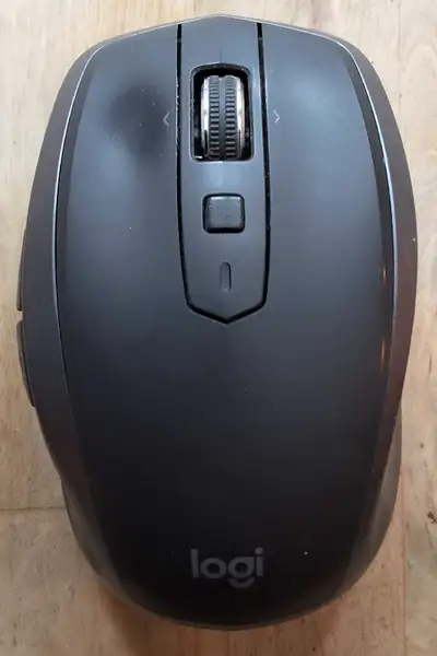 Logitech MX Anywhere 2S USB/Bluetooth mouse. This mouse has 3 pairing buttons, it can pair with 2 ad...