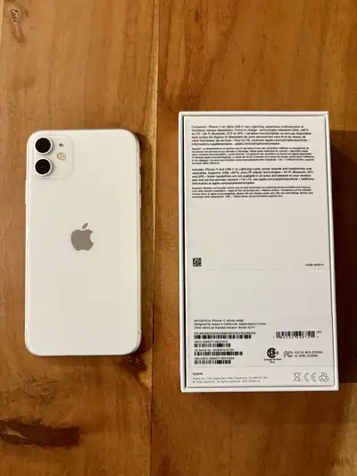 iPhone 11 – White – 64GB – Unlocked - Original Box, View more