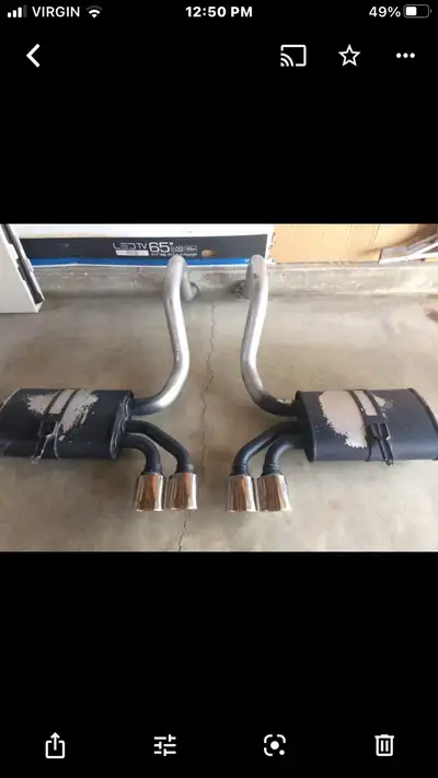 OEM (original) C5 corvette exhaust Will fit any C5 corvette