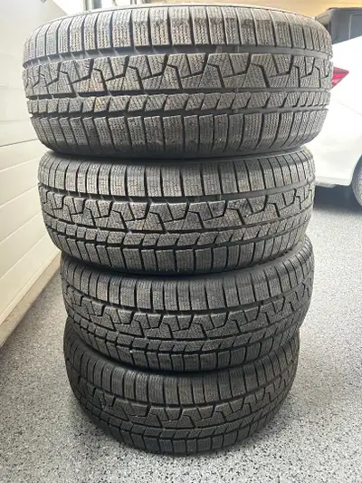 SELLING A SET OF 215-55-17 WINTER TIRES. TIRES HAVE APPROX 80% TREAD REMAINING. PRICED FOR A QUICK S...