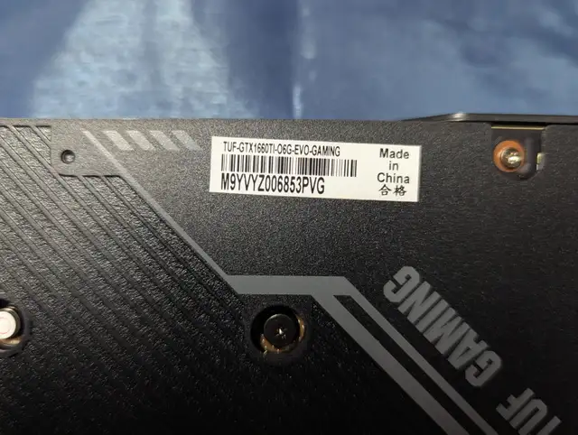 ASUS TUF Gaming GeForce GTX 1660 Ti 6GB GDDR6 in System Components in Edmonton - Image 5