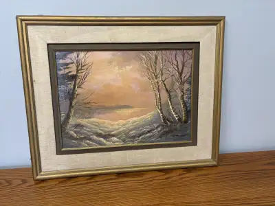 Framed Landscape Painting, View more