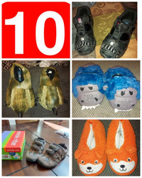 Boys sz 10 shoes and slippers mostly Stride Rite