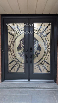 Wrought Front Door Double Iron  Save on Heat and Air