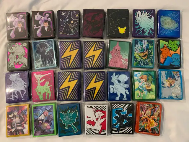 Pokemon cards sleeves x19 left mewtwo, Paldean, celebrations in Toys & Games in City of Toronto - Image 2