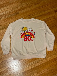 Adult Rainbow Brite Sweater - Size Large - Beige in Colour