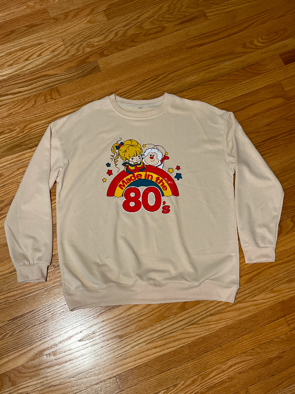 Adult Rainbow Brite Sweater - Size Large - Beige in Colour in Women's - Tops & Outerwear in Winnipeg