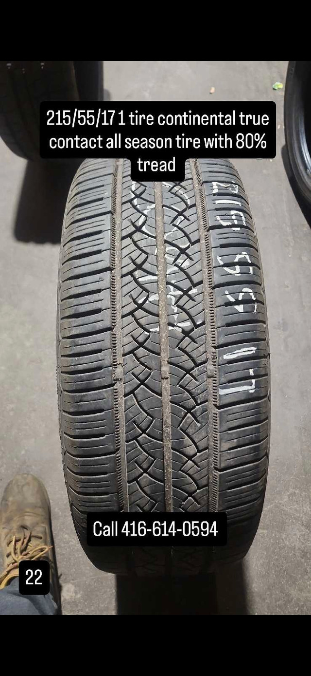 Continental 215/55R17 Tire in Tires & Rims in Mississauga / Peel Region