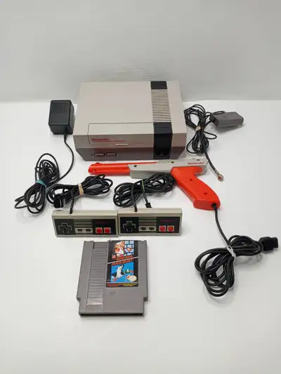 Nintendo NES Bundle – Tested w/ Mario/Duck Hunt & Zapper, View more