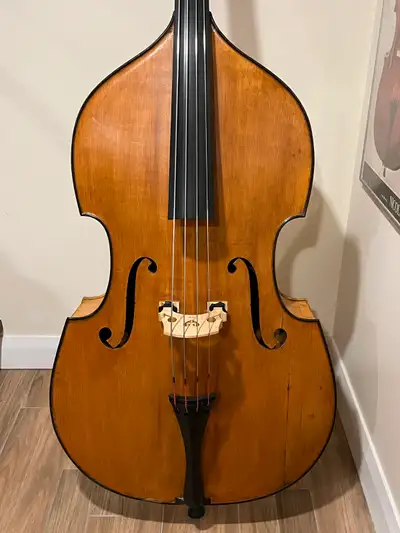 Vintage/unique 3/4 carved Upright Bass (Double bass/Violin bass), View more