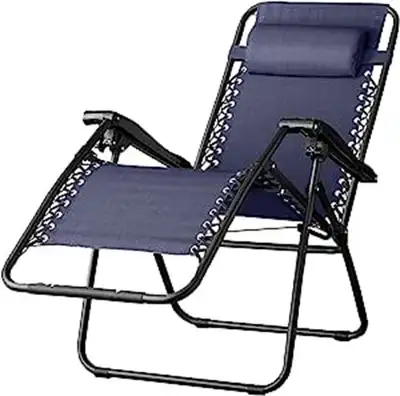 Amazon Basics Outdoor Zero Gravity Lounge Folding Chair, Blue, View more