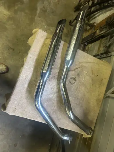Harley Davidson chrom shovelhead exhaust pipes $75 Great for the age