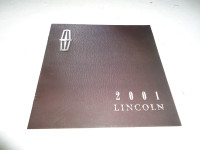 2001 LINCOLN DEALER SALES BROCHURE. C MY OTHER LISTINGS!