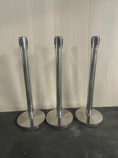 Heavy duty retractable belt stanchion/ crowd control posts, View more