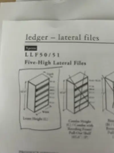 Teknion Lateral Filing cabinet and , View more