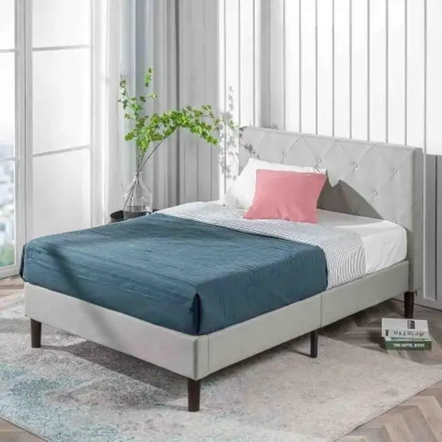 Bed in Sage Grey, King - Zinus FDPB-LG-K in Other in City of Toronto - Image 2