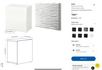 IKEA Besta Shelf Cabinet w/Laxviken Door