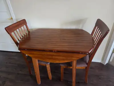 DROPLEAF TABLE AND 2 CHAIRS, View more