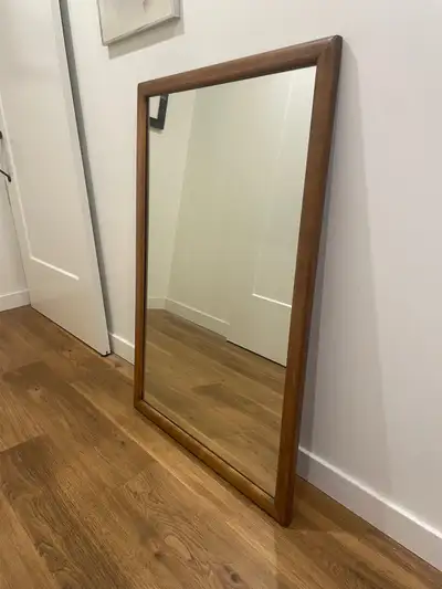 Vintage walnut mirror , View more