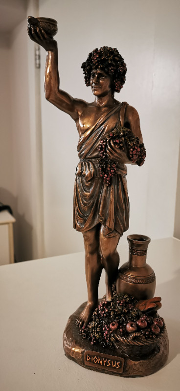 Greek God Dionysus Ancient Mythology Statue Decor Sculptures in Home Décor & Accents in City of Toronto - Image 4