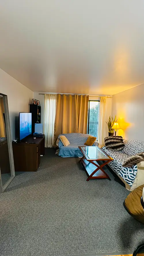 Newly renoed 2 bedroom lower level. Parkland immediately outside front door.1595. per month
