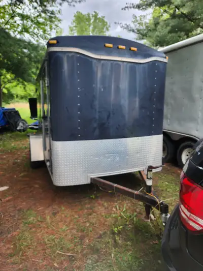 10'x6'x6' Enclosed Aluminum Motorcycle ATV Moving Cargo Trailer, View more