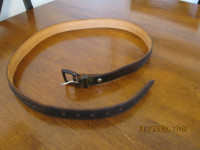 Men's Brown Leather Belt Size 44", like new