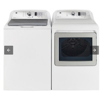 New GE Full Size Washer and Gas Dryer 