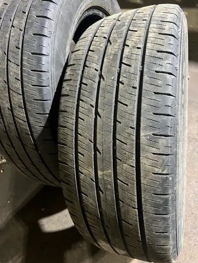 The size is in the second picture, all season tires, 255/55R 20, whole set of them, best offer takes...