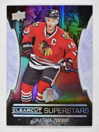 CARTE DE HOCKEY Clear Cut Superstars #CCS50 Jonathan Toews