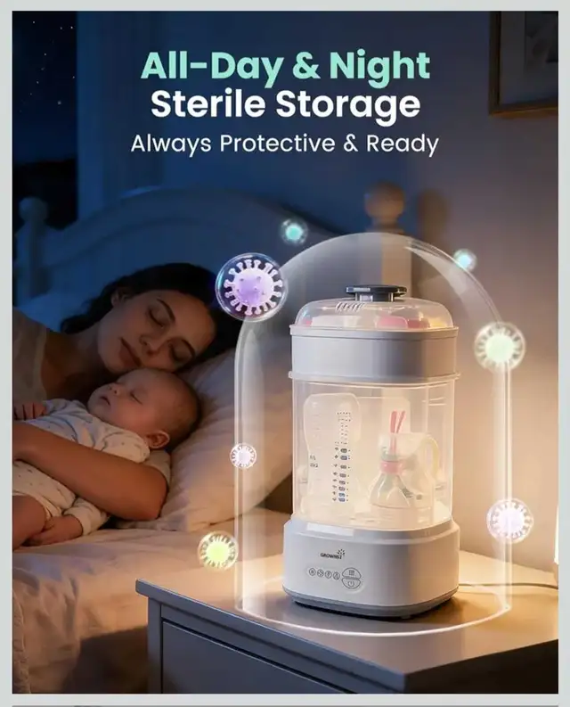 Bottle Sterilizer and Dryer, Compact Baby Bottle Sterilizer,.... in Feeding & High Chairs in Calgary - Image 5