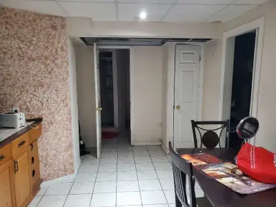 One bedroom with dinning sharing kitchen and washrooms including every thing best for students walk...