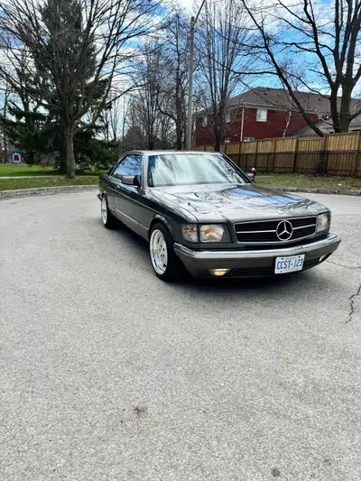 For sale 1983 Mercedes Benz C126 SEC Solid car well maintained . Authentic freshly refinished 17” AM...