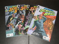 2005 Man With The Screaming Brain Complete Comic Book Set