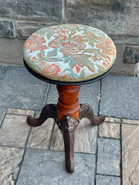 Vintage Piano Stool (w Cast Iron Legs)