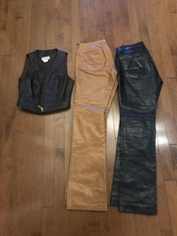 Leather PANTS & Vest