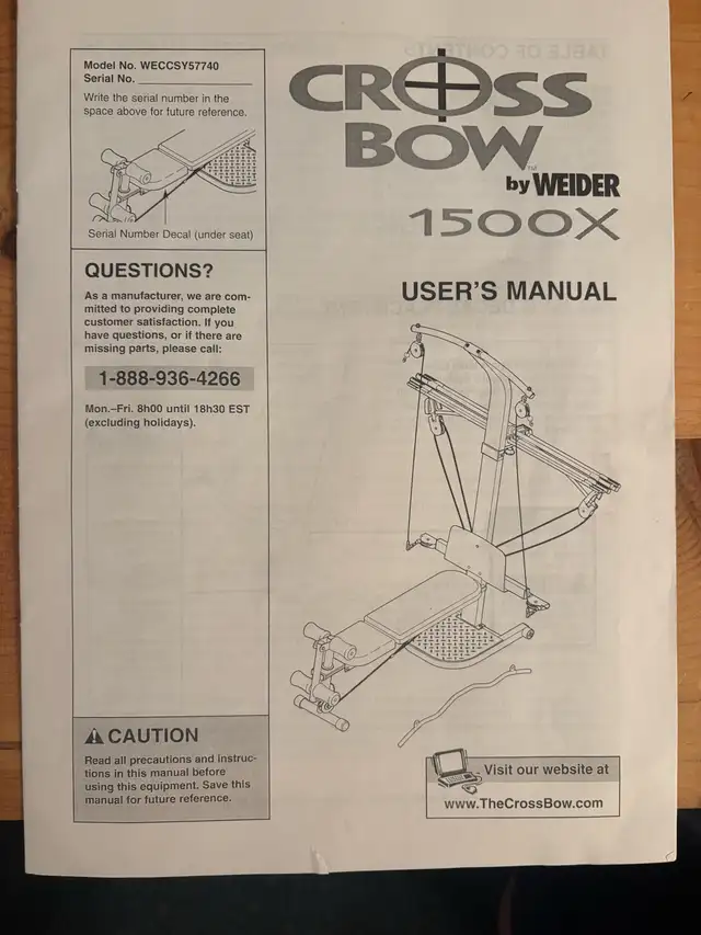 Cross bow exercise equipment in Exercise Equipment in City of Halifax - Image 2