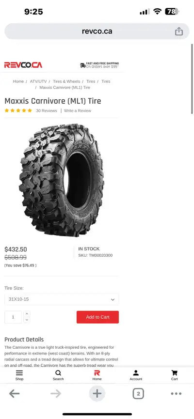 I have a set of Maxxis Carnivores 31”x10”x15” good shape. Only reason for selling is I bought bigger...